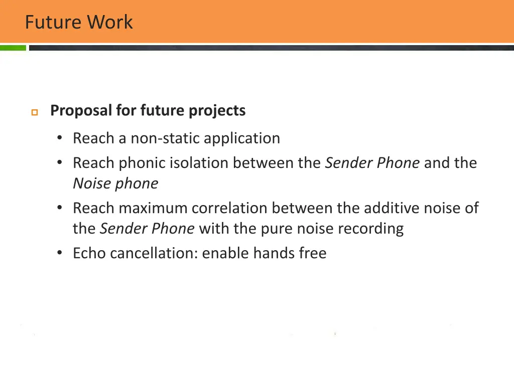 future work