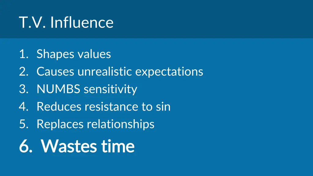 t v influence 5