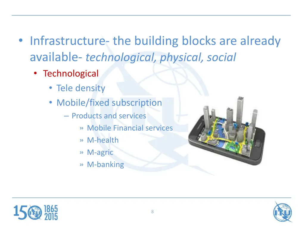 infrastructure the building blocks are already