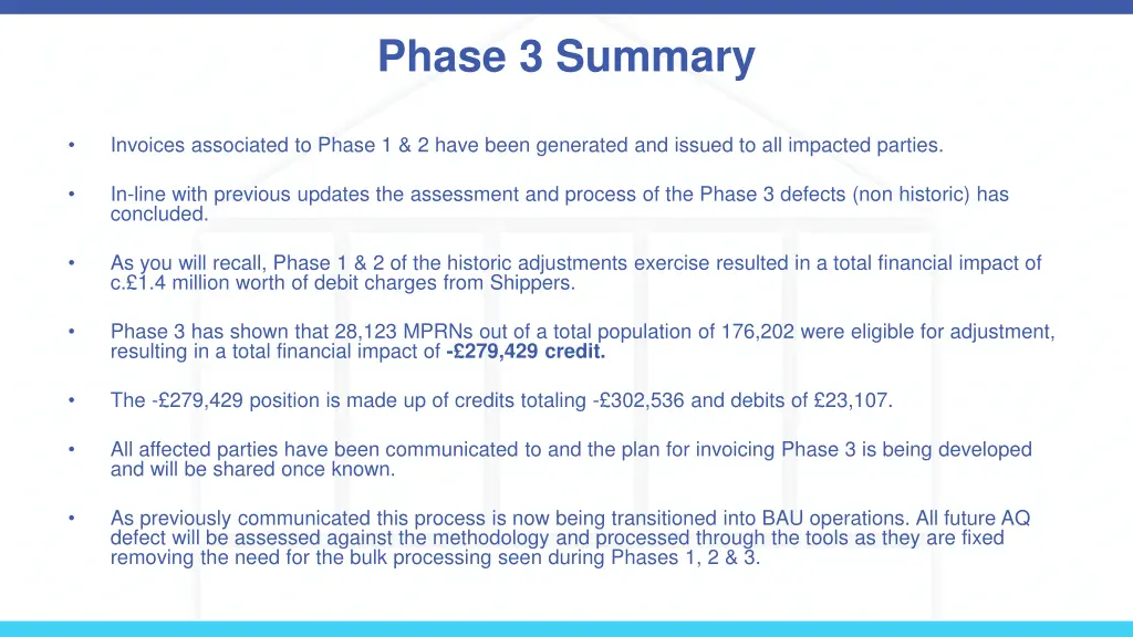 phase 3 summary