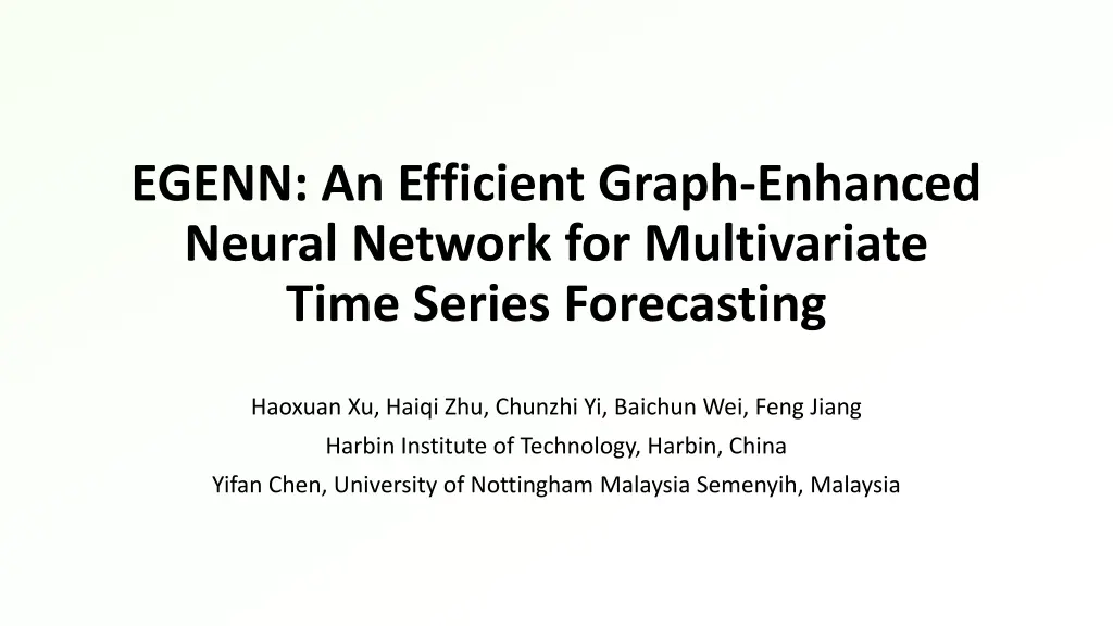 egenn an efficient graph enhanced neural network