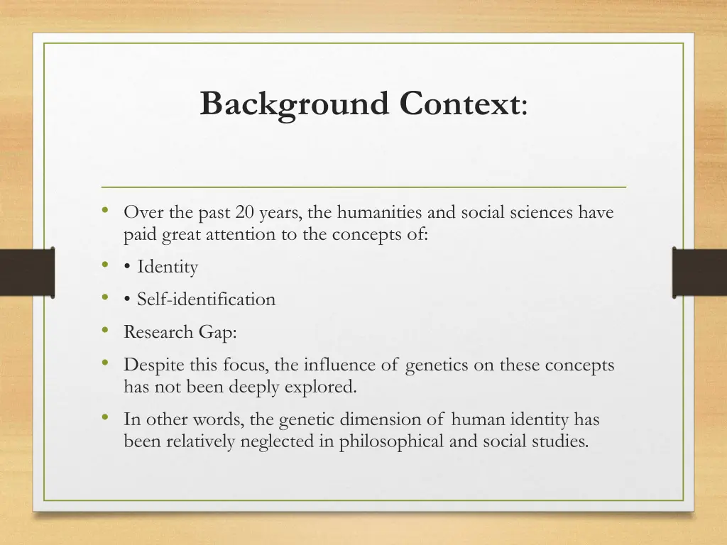 background context