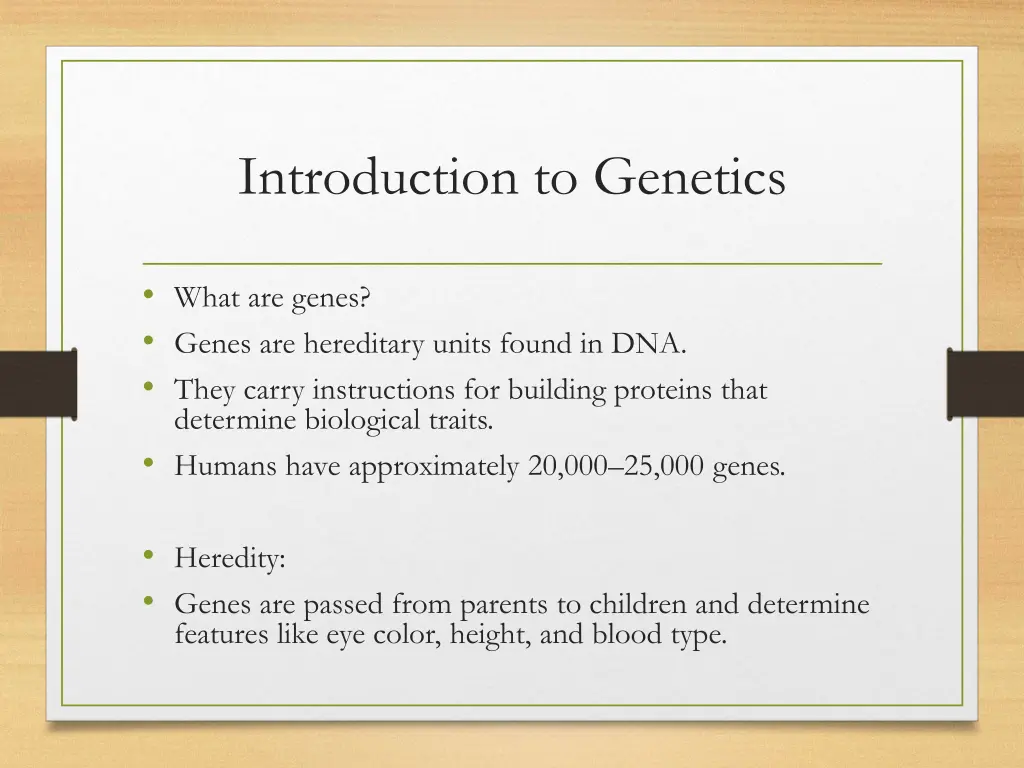 introduction to genetics