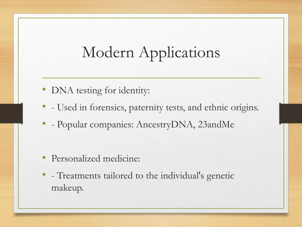 modern applications