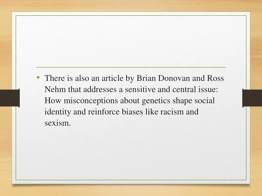 there is also an article by brian donovan