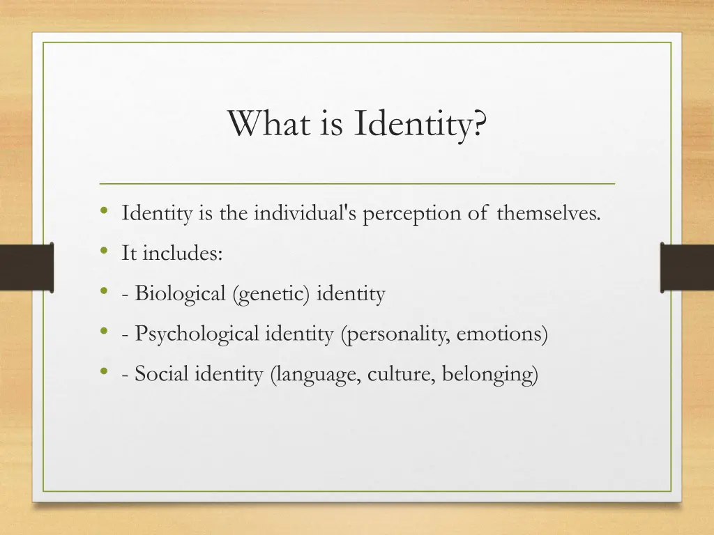 what is identity