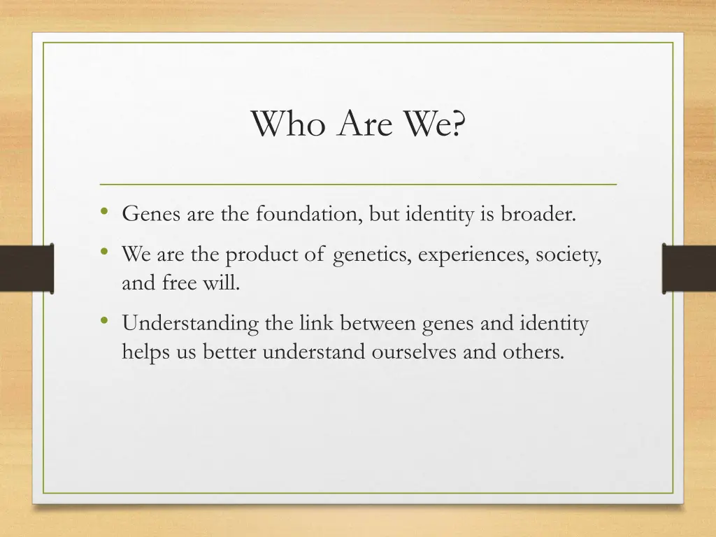 who are we