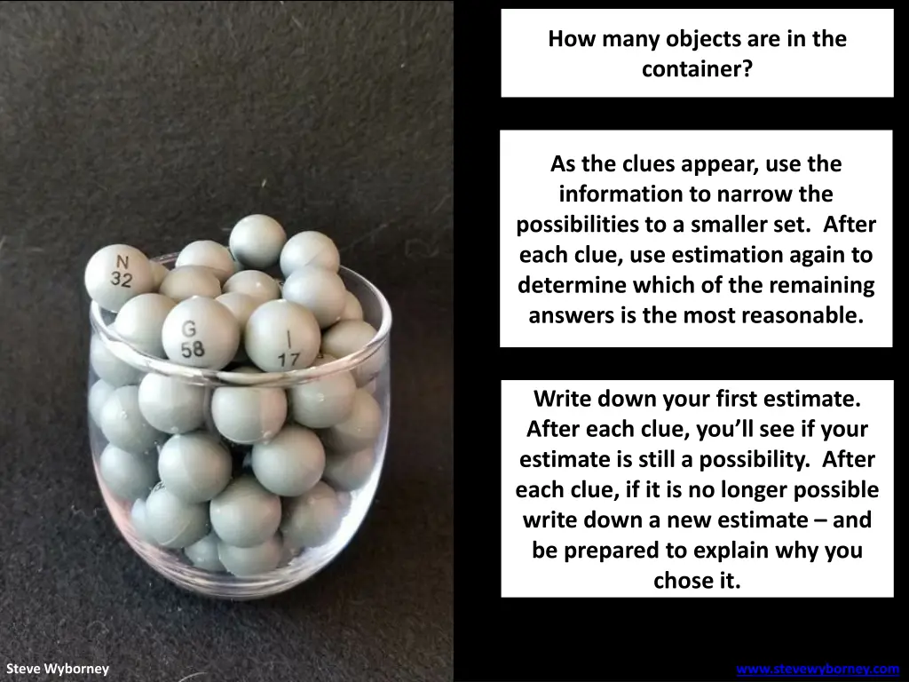 how many objects are in the container