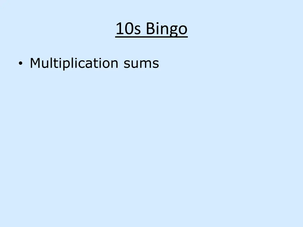 10s bingo 1