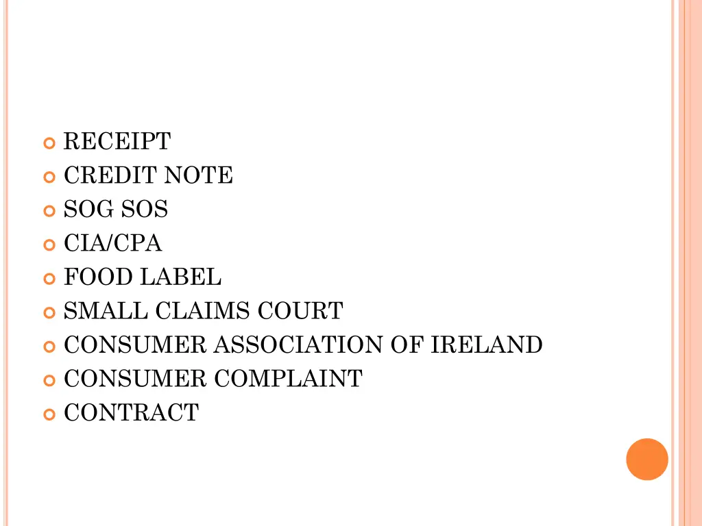 receipt credit note sog sos cia cpa food label