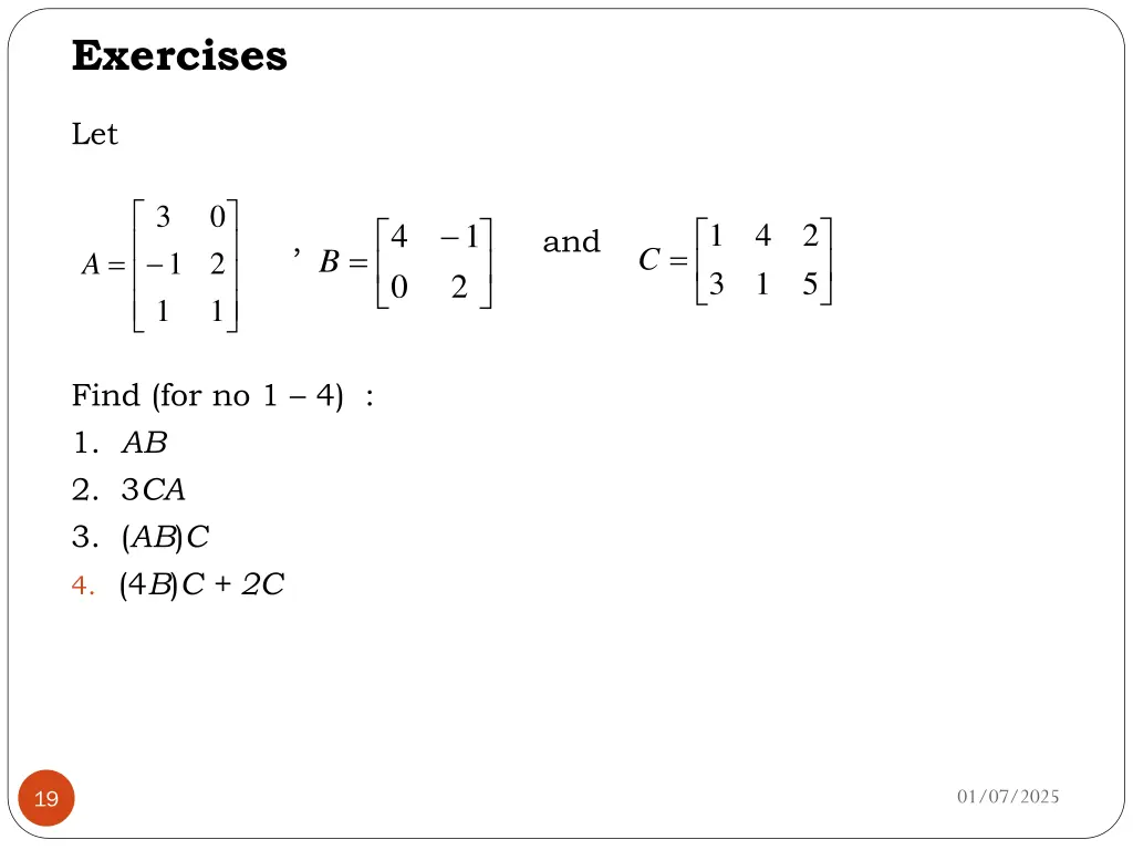 exercises