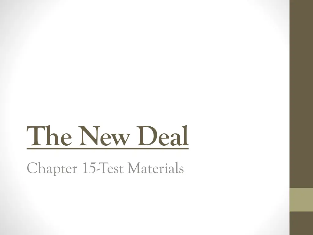 the new deal chapter 15 test materials