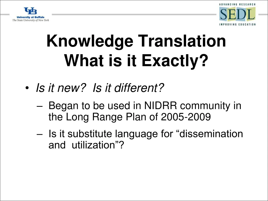 knowledge translation what is it exactly