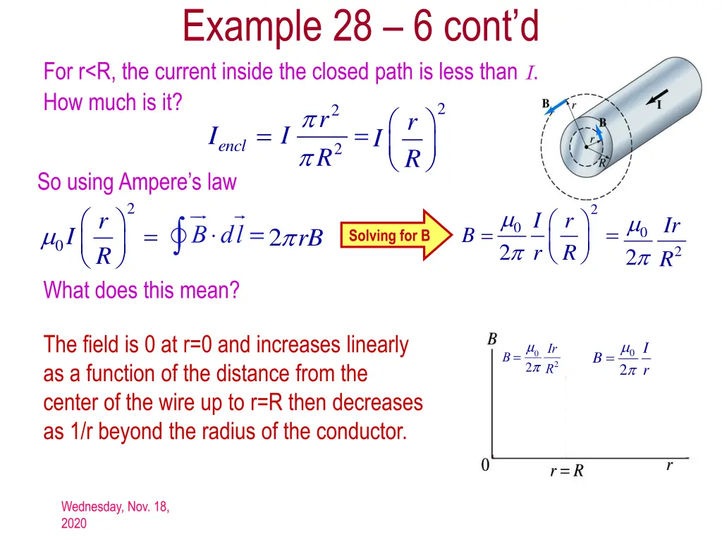 example 28 6 cont d for r r the current inside