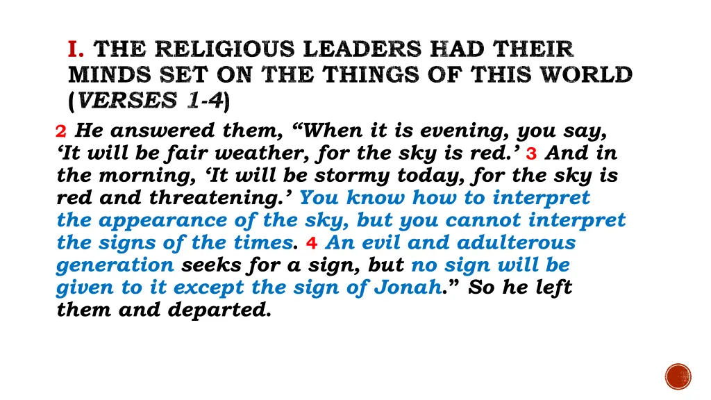 i the religious leaders had their minds 1
