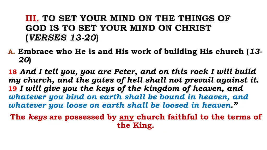 iii to set your mind on the things 7