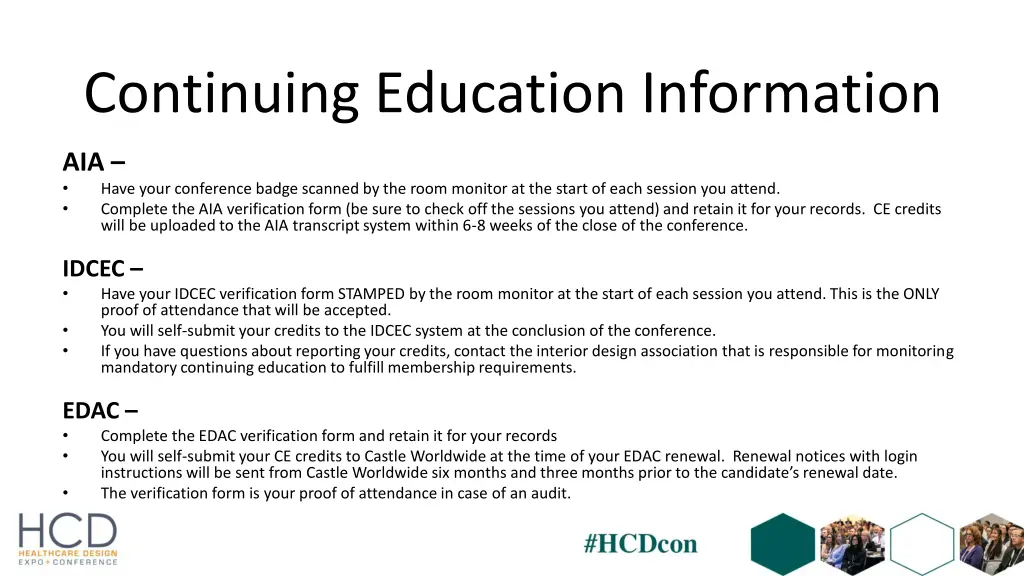 continuing education information