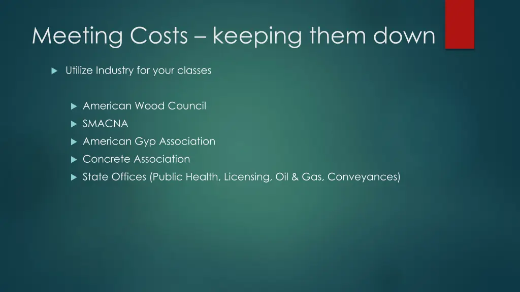 meeting costs keeping them down 2