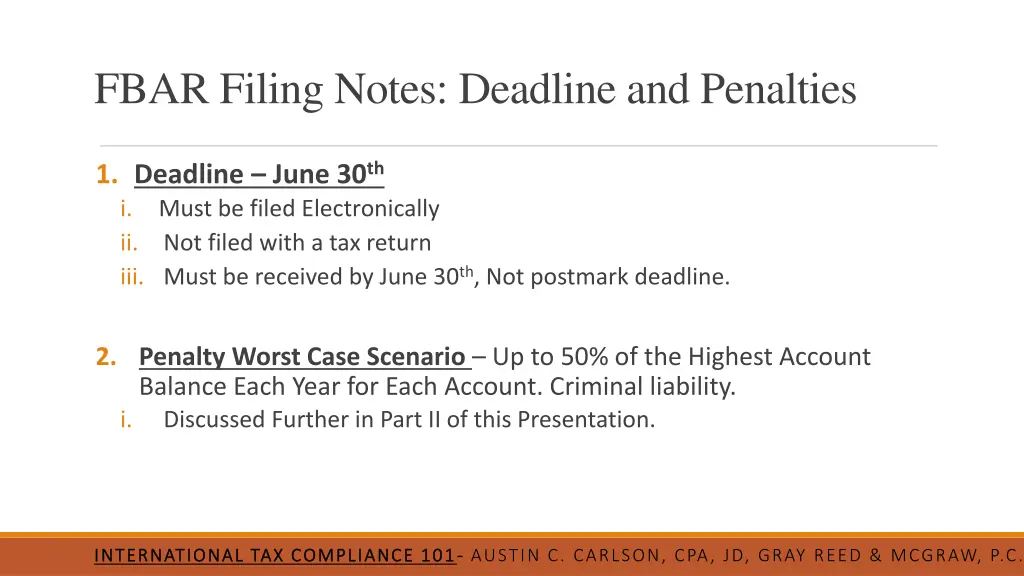 fbar filing notes deadline and penalties