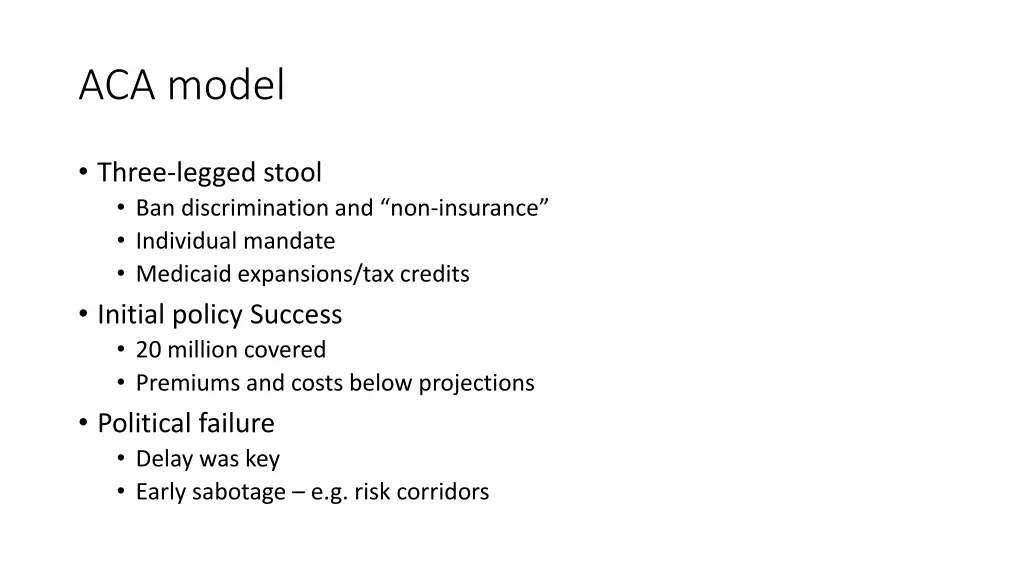 aca model