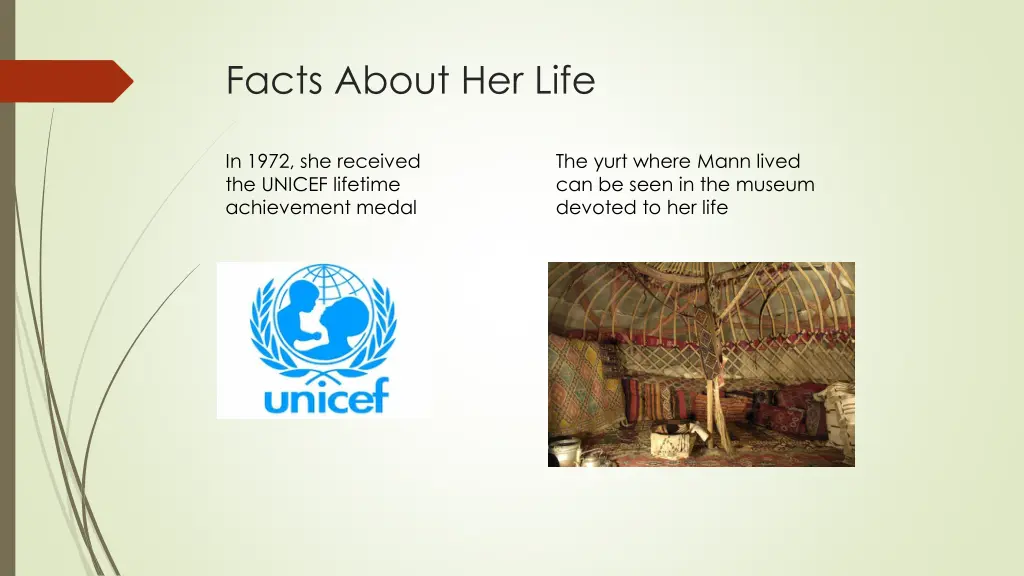 facts about her life