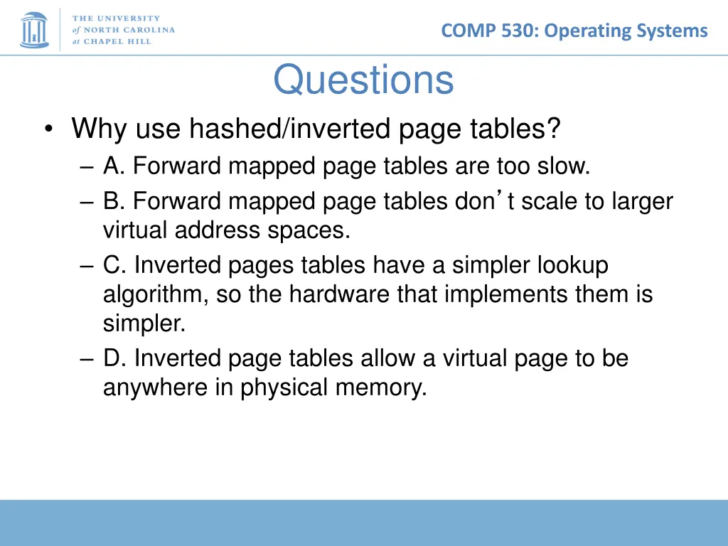 comp 530 operating systems 25