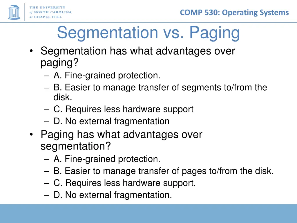 comp 530 operating systems 29