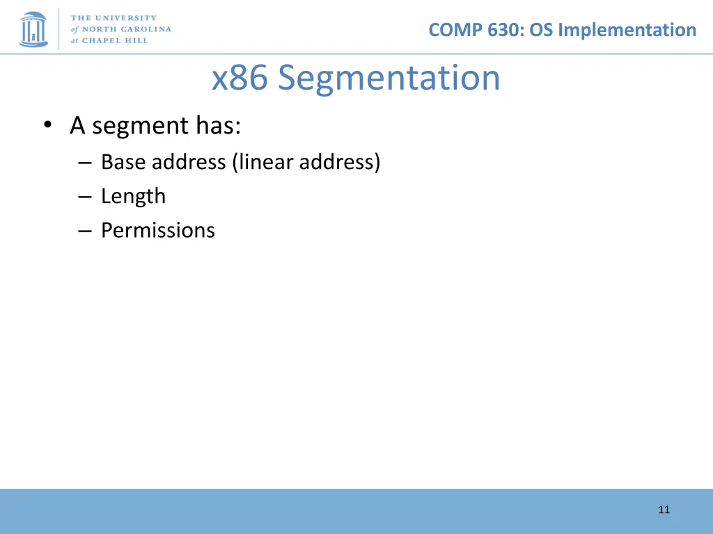 comp 630 os implementation 10