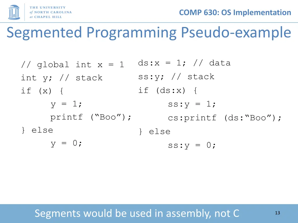 comp 630 os implementation 12