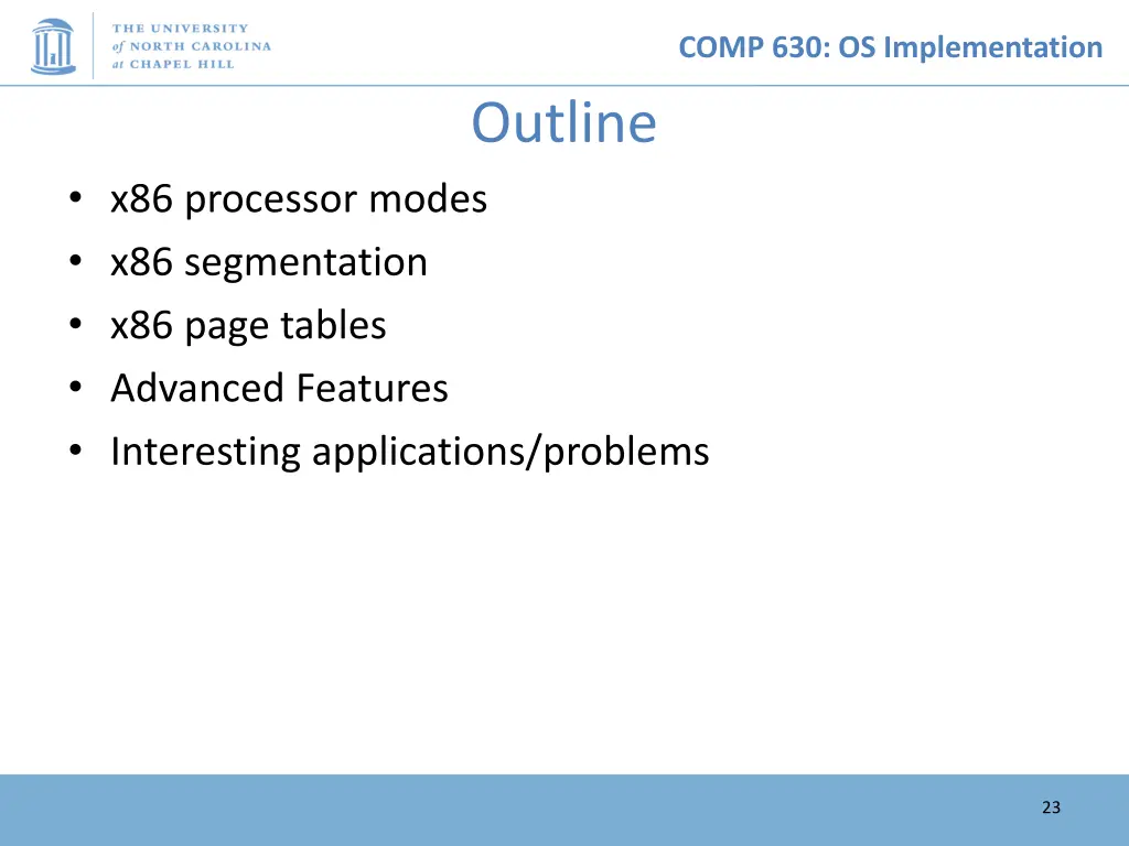 comp 630 os implementation 22