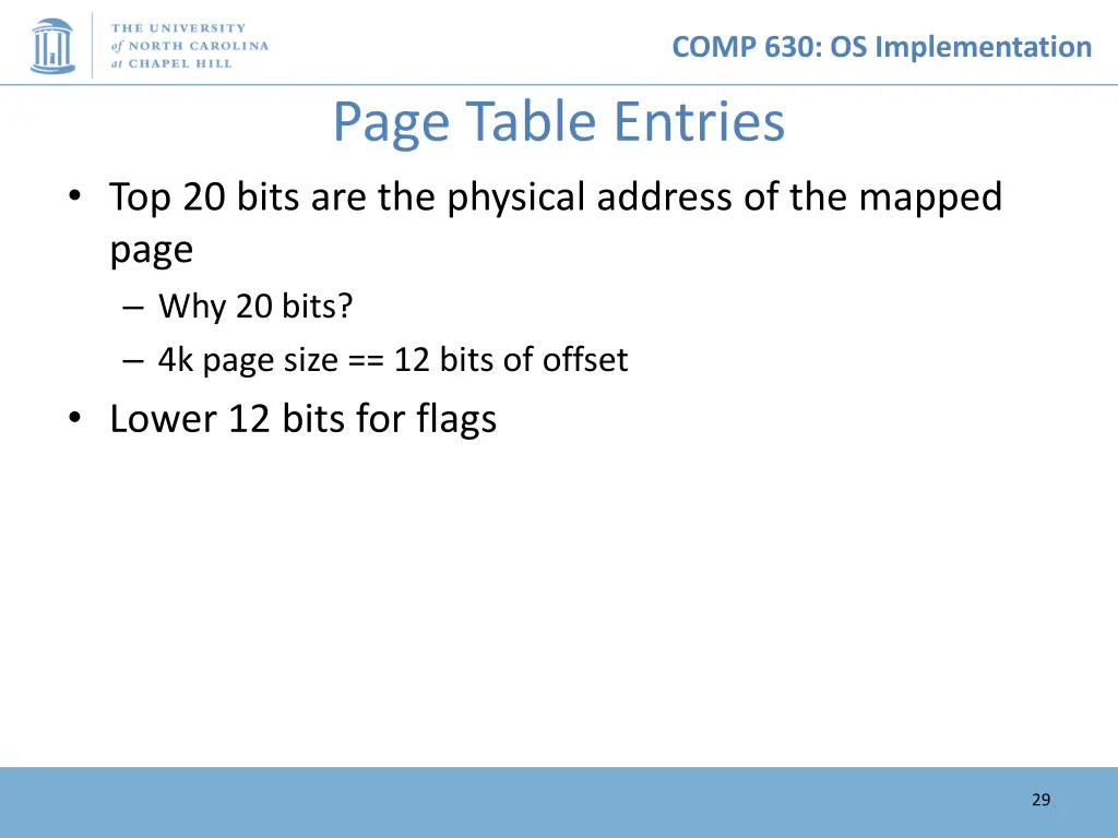 comp 630 os implementation 28