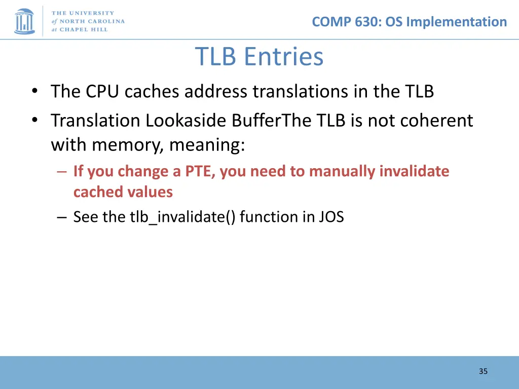 comp 630 os implementation 34
