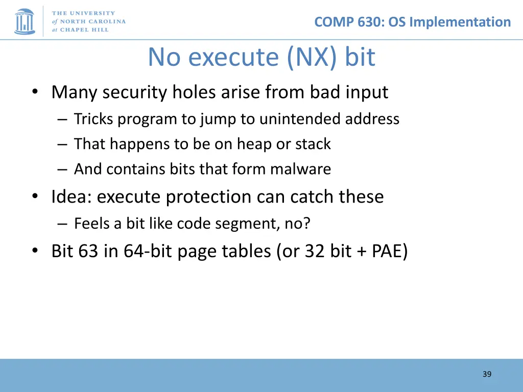 comp 630 os implementation 38