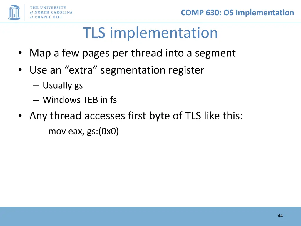 comp 630 os implementation 43