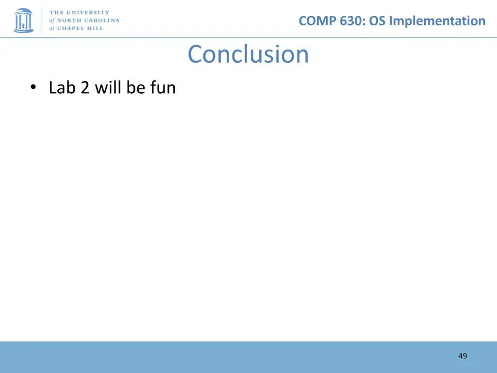 comp 630 os implementation 48