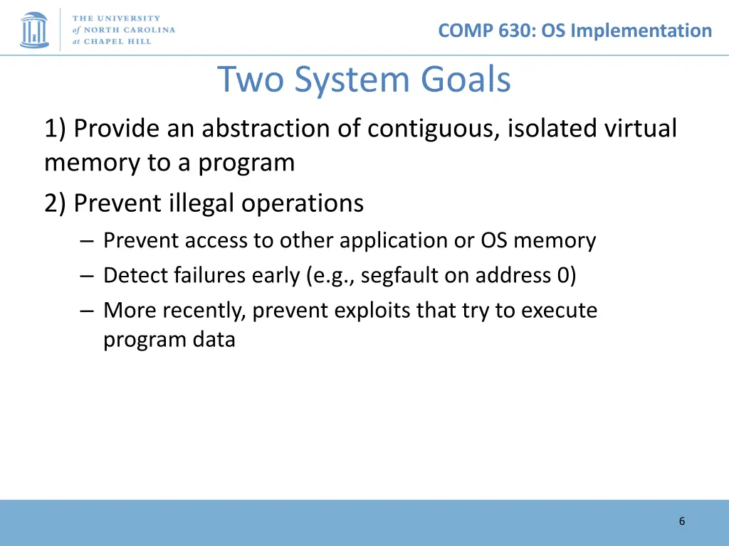 comp 630 os implementation 5