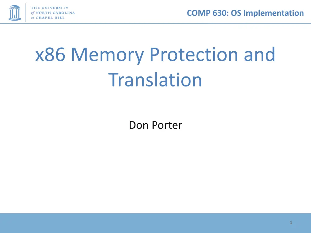 comp 630 os implementation