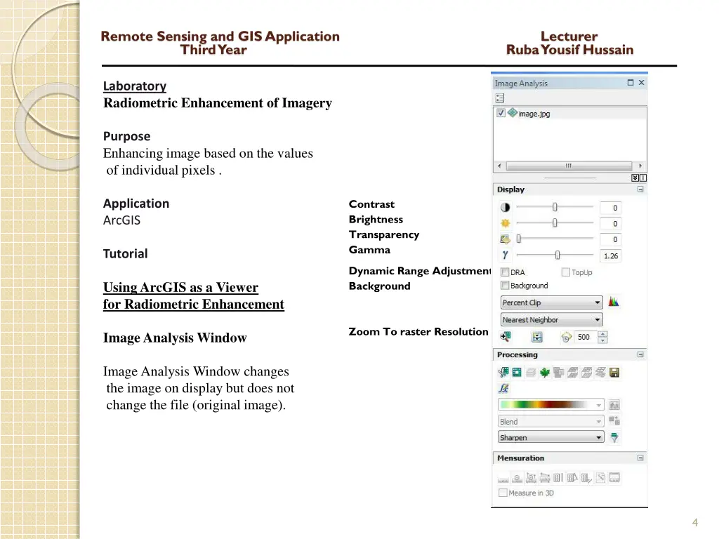 remote sensing and gis application lecturer third 2