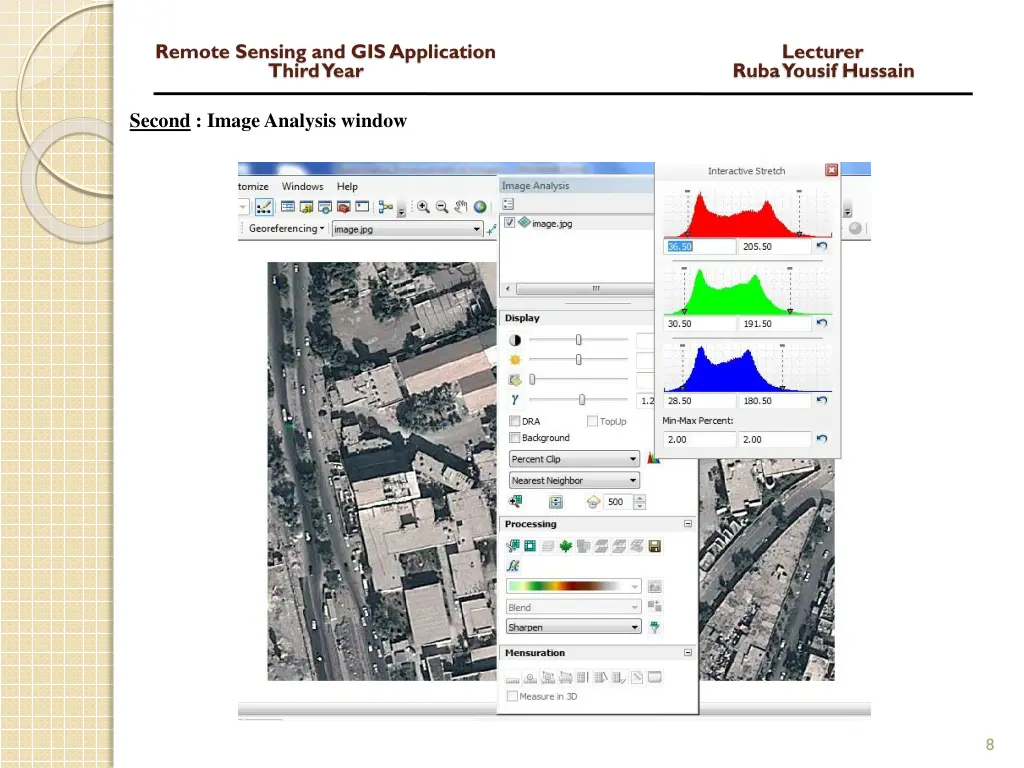 remote sensing and gis application lecturer third 6