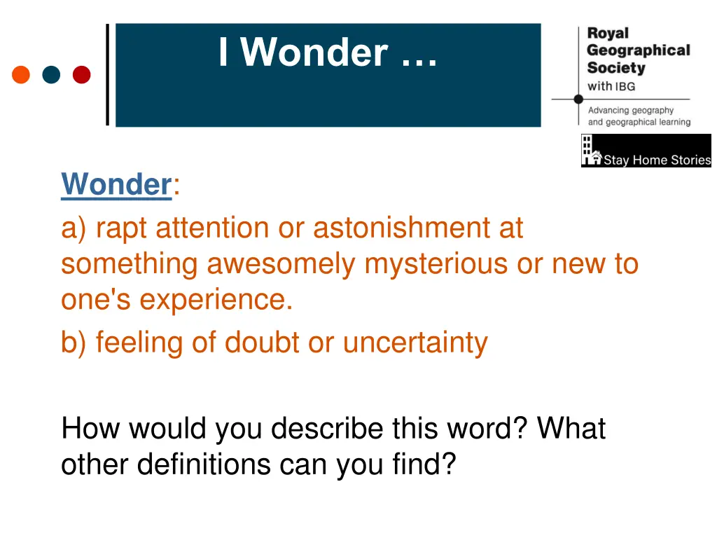 i wonder