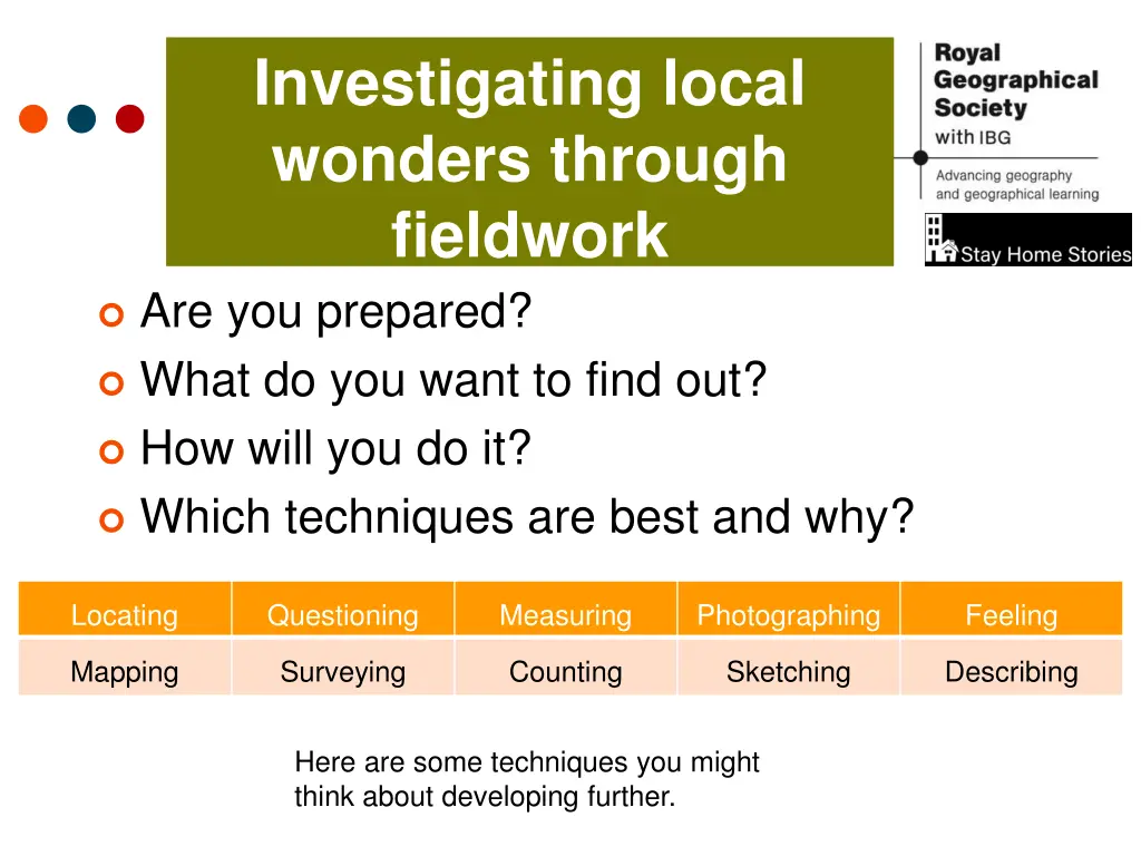 investigating local wonders through fieldwork
