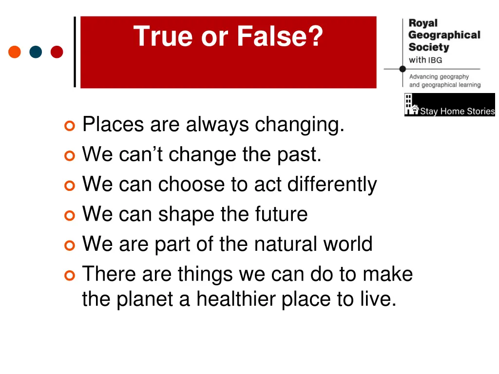 true or false
