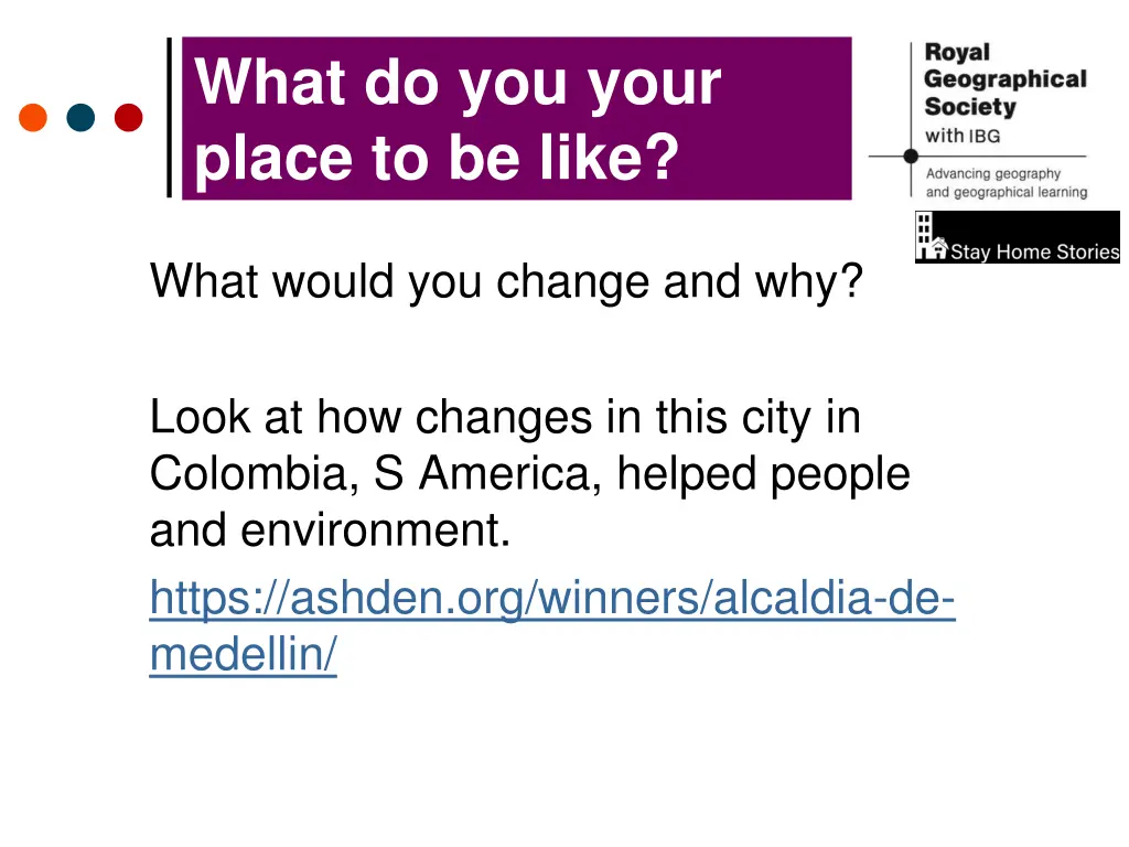 what do you your place to be like