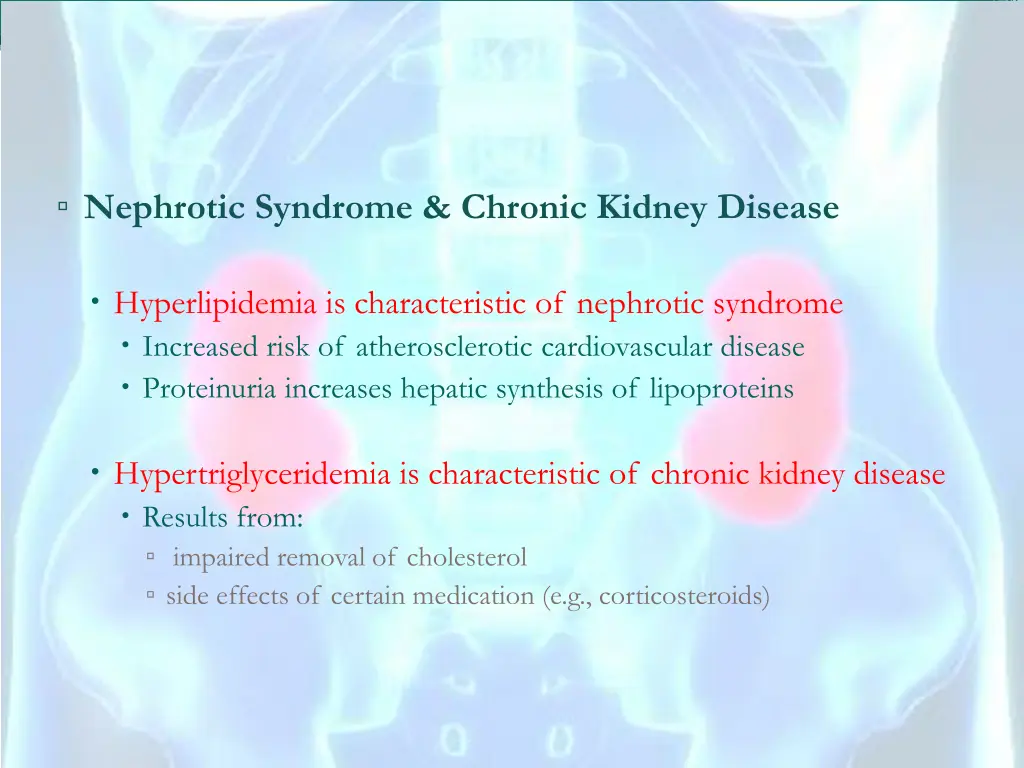 nephrotic syndrome chronic kidney disease