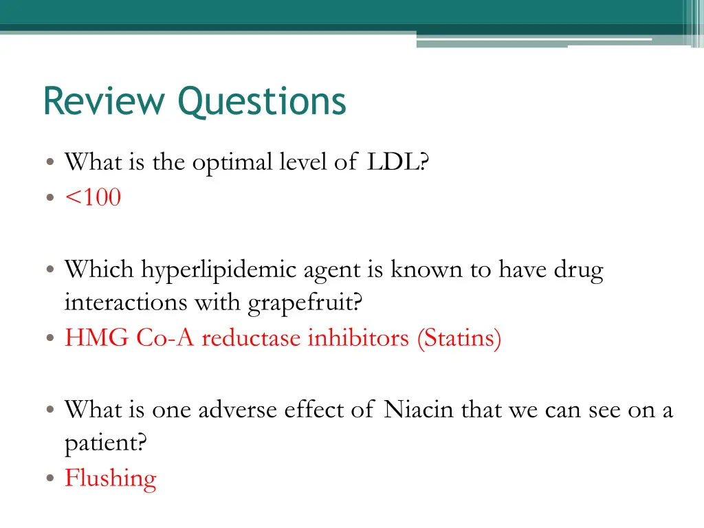 review questions