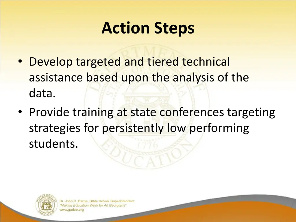 action steps