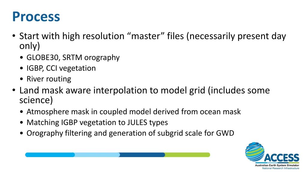 process start with high resolution master files
