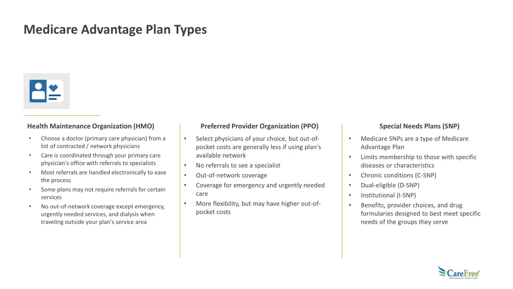 medicare advantage plan types