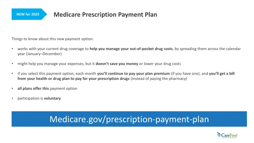 medicare prescription payment plan