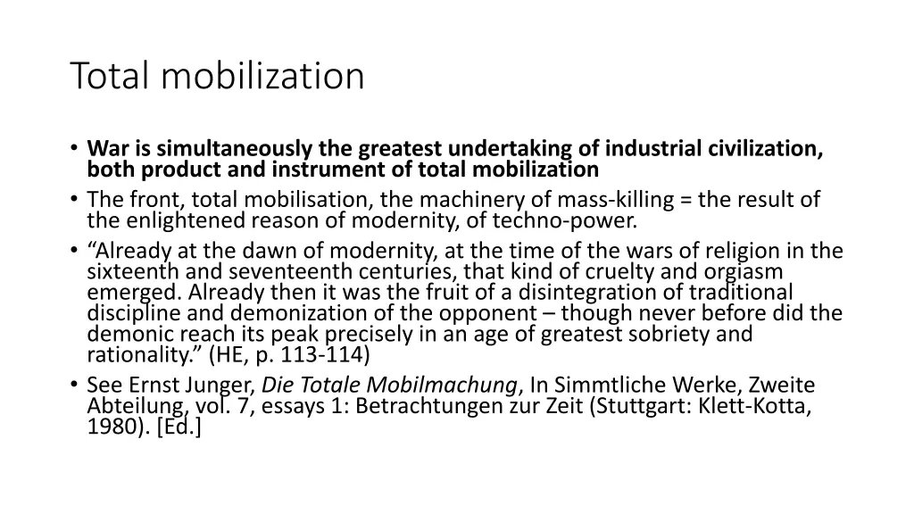 total mobilization
